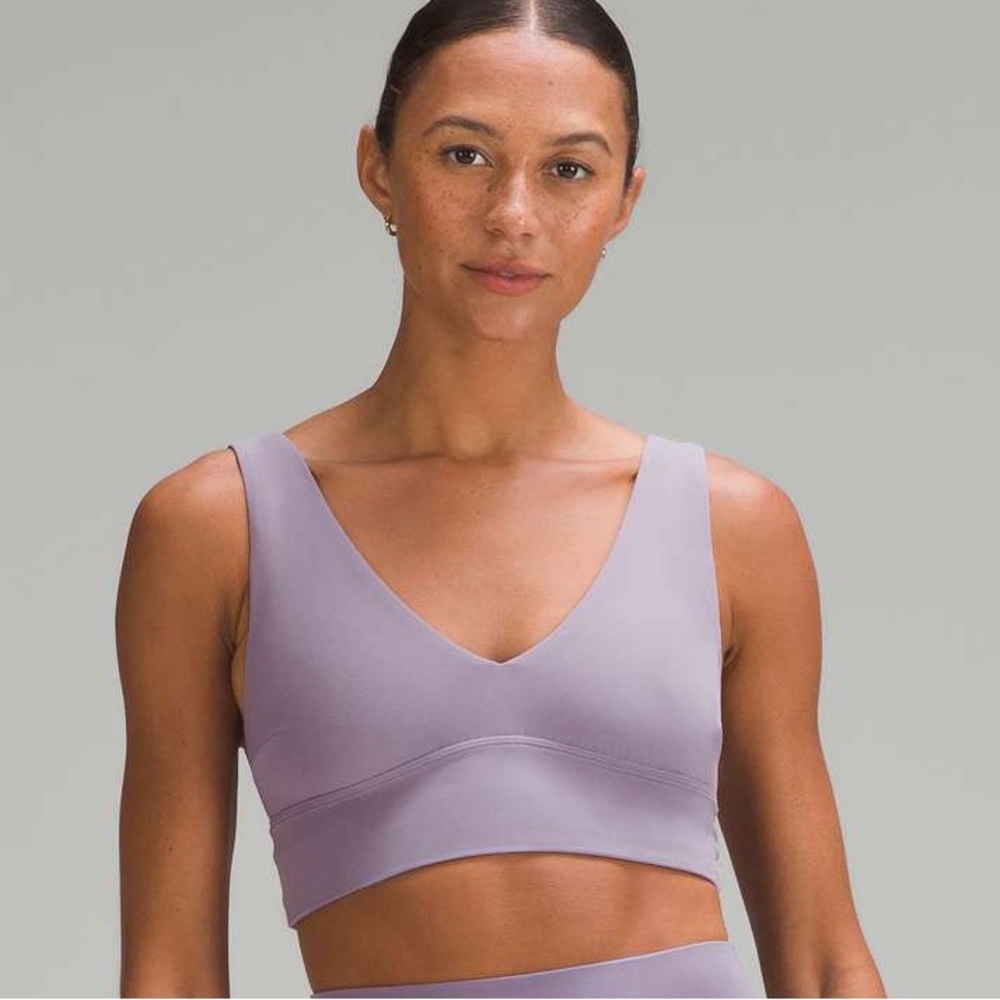 lululemon athletica V-Neck Lavender Sports Bra